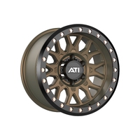 17X8.5 Hybrid Beadlock Wheel Bronze 5X150 -25 Black Imitation Beadlock Ring