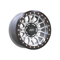 17X8.5 Hybrid Beadlock Wheel Machined 5X150 -25 Black Imitation Beadlock Ring