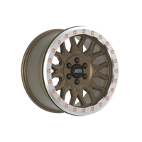 17X8.5 Hybrid Beadlock Wheel Bronze 6X114.3 Offset 0 Machined True Beadlock Ring