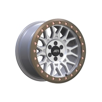17X8.5 Hybrid Beadlock Wheel Machined 6X114.3 +20 Bronze Imitation Beadlock Ring