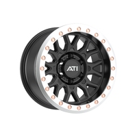 17X8.5 Hybrid Beadlock Wheel Black 6X139.7 -20 Machined Imitation Beadlock Ring