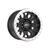 17X8.5 Hybrid Beadlock Wheel Black 6X139.7 -20 Machined True Beadlock Ring