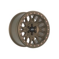 17X8.5 Hybrid Beadlock Wheel Bronze 6X139.7 +35 Bronze Imitation Beadlock Ring