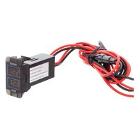 Dual DC Voltmeter - Early Toyota - Amber