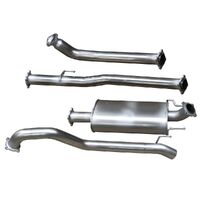 Stainless Steel Exhaust Kit with Muffler Delete Hilux GUN 2015-