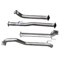 Stainless Steel Exhaust Kit With Muffler Delete Hilux 2015-