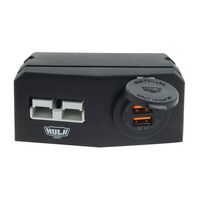 Double Surface Mount Housing with 50A Plug & USB Socket