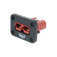 Single Flush Mount Housing with Red 50A Plug