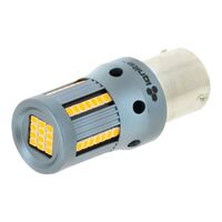 BAU15S Amber LED Globe PKT 2