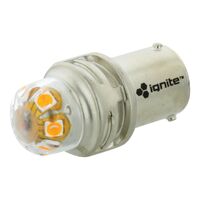 BAU15S Amber LED Globe PKT 2